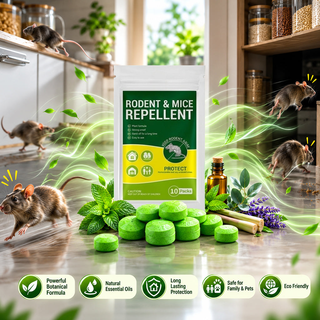 Natural Mouse &amp; Rat Repellent Tablets – Plant-Based Rodent Deterrent