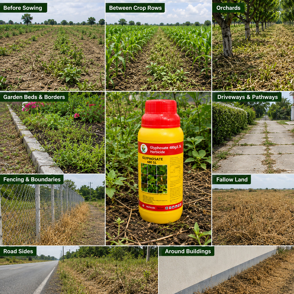 Glyphosate 41% SL Herbicide – Systemic Weed Control 1 L Bottle