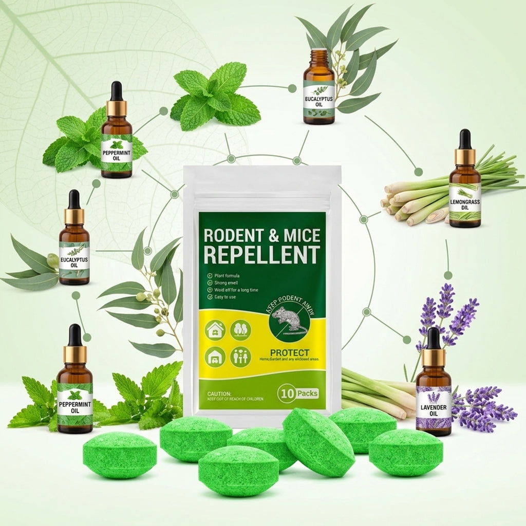 Natural Mouse &amp; Rat Repellent Tablets – Plant-Based Rodent Deterrent