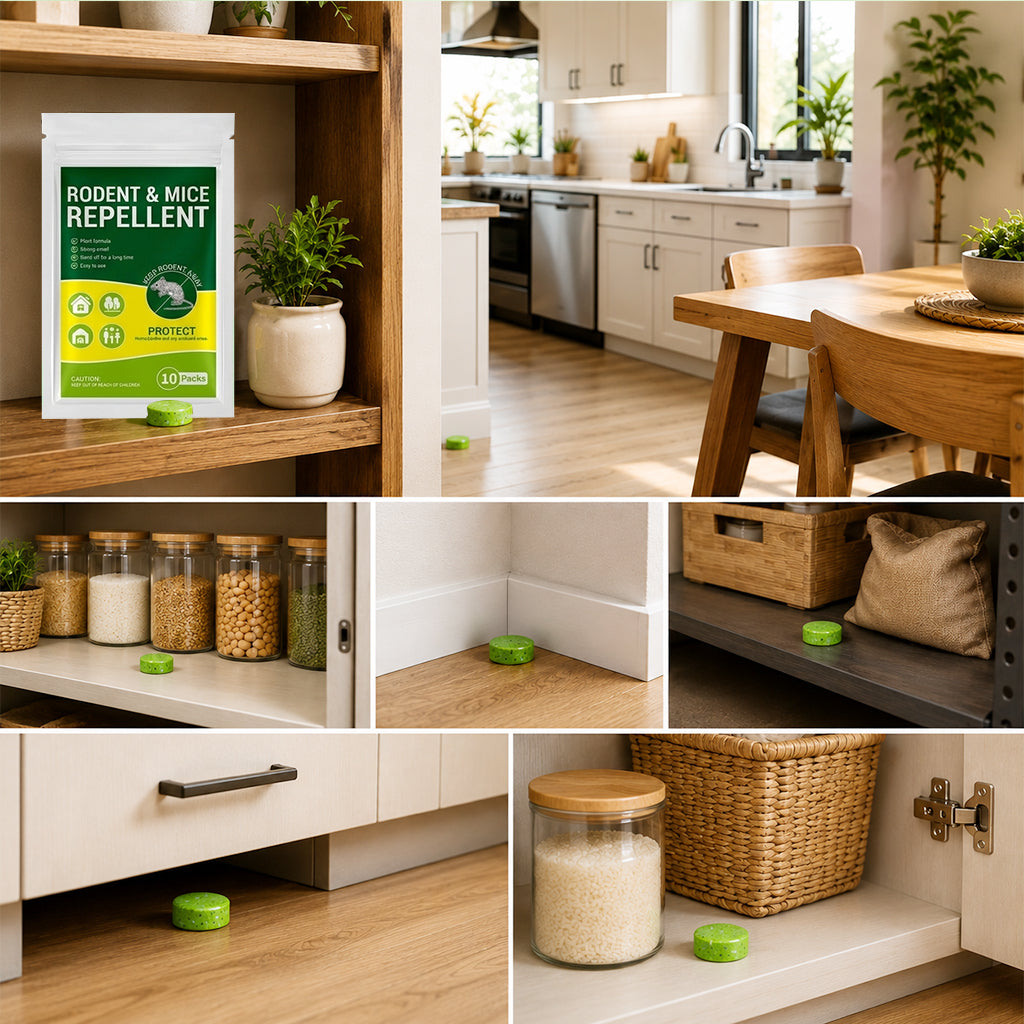 Natural Mouse &amp; Rat Repellent Tablets – Plant-Based Rodent Deterrent
