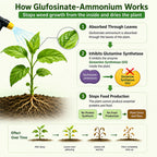 Glyphosate Ammonium Salt Herbicide for Agricultural Weed Control
