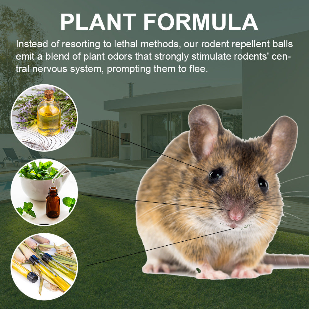 Natural Mouse &amp; Rat Repellent Tablets – Plant-Based Rodent Deterrent